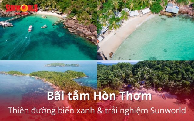 Thiên đường biển xanh ở bãi tắm Hòn Thơm 