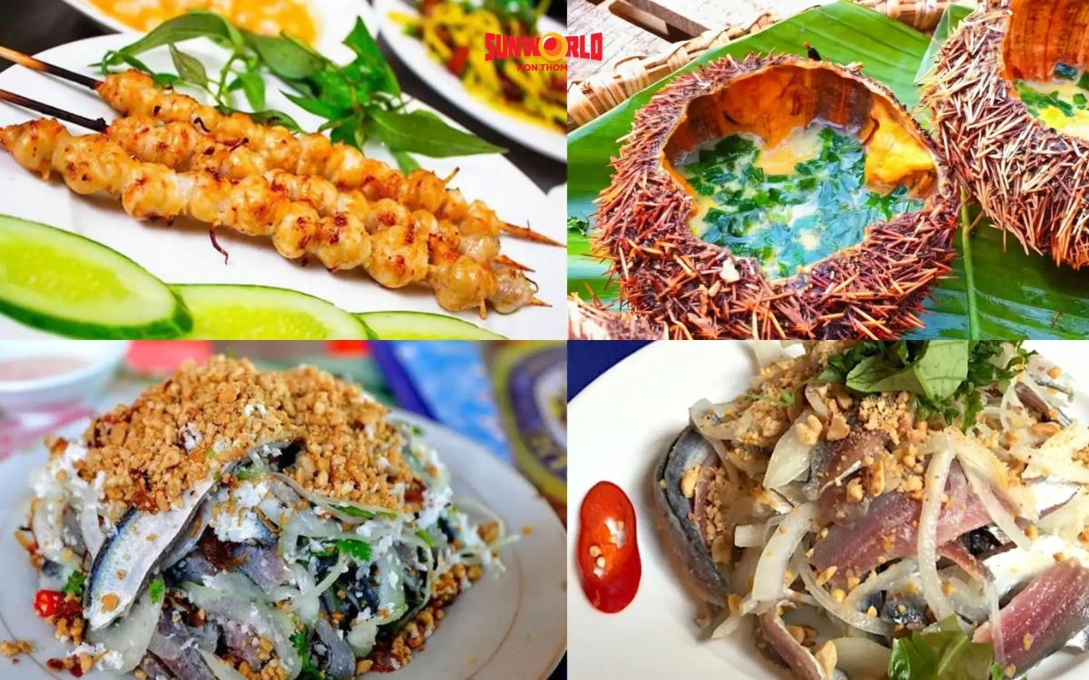 Thưởng thức hải sản đặc trưng tại bãi tắm Hòn Thơm 