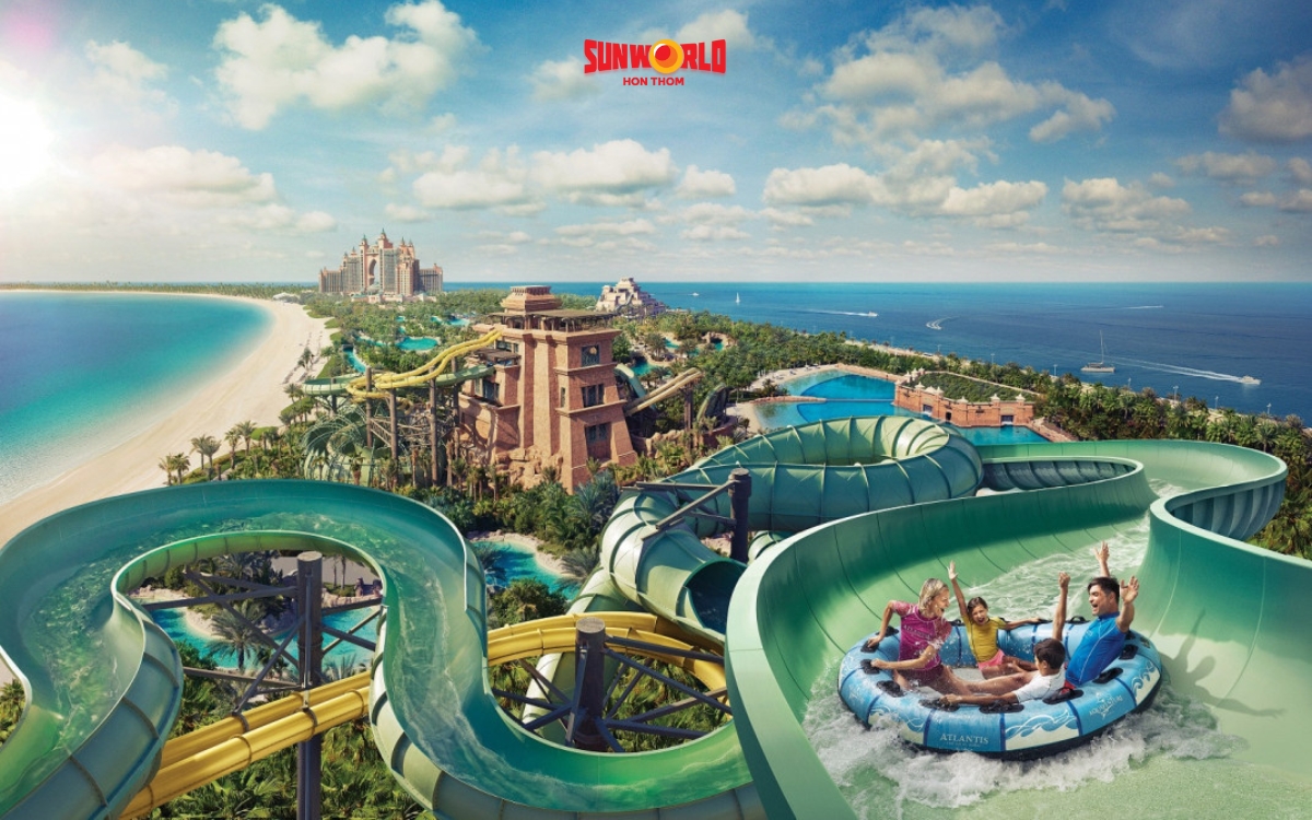 SunWorld tại biển Hòn Thơm Phú Quốc có đa dạng các công viên chủ đề 