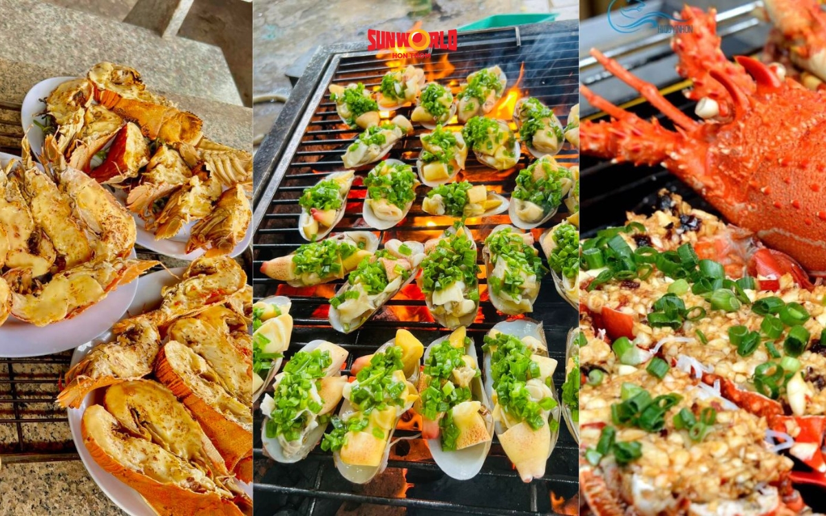 Thưởng thức hải sản tươi ngon khi du lịch Hòn Thơm