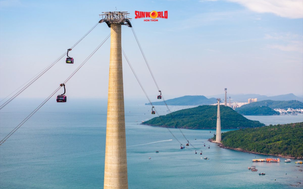 Du lịch Hòn Thơm: Trẻ em dưới 1 mét được miễn phí vé cáp treo SunWorld Hòn Thơm