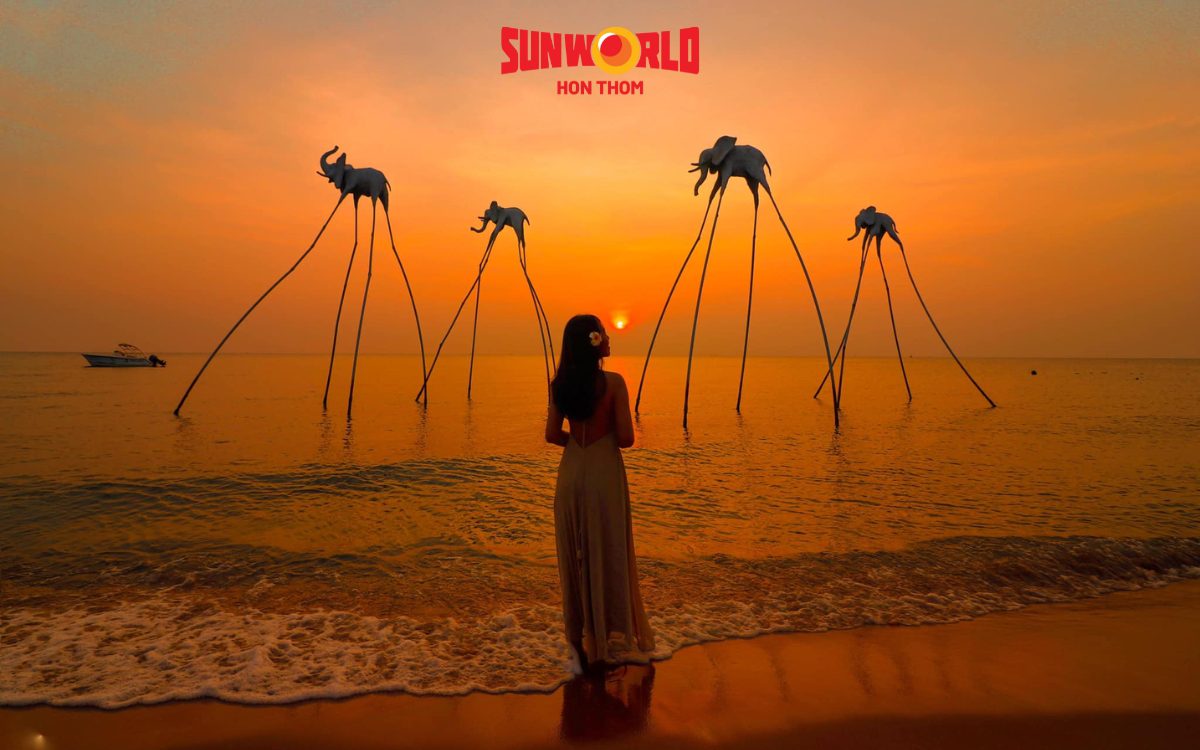 Ngắm hoàng hôn Phú Quốc ở Sunset Sanato 