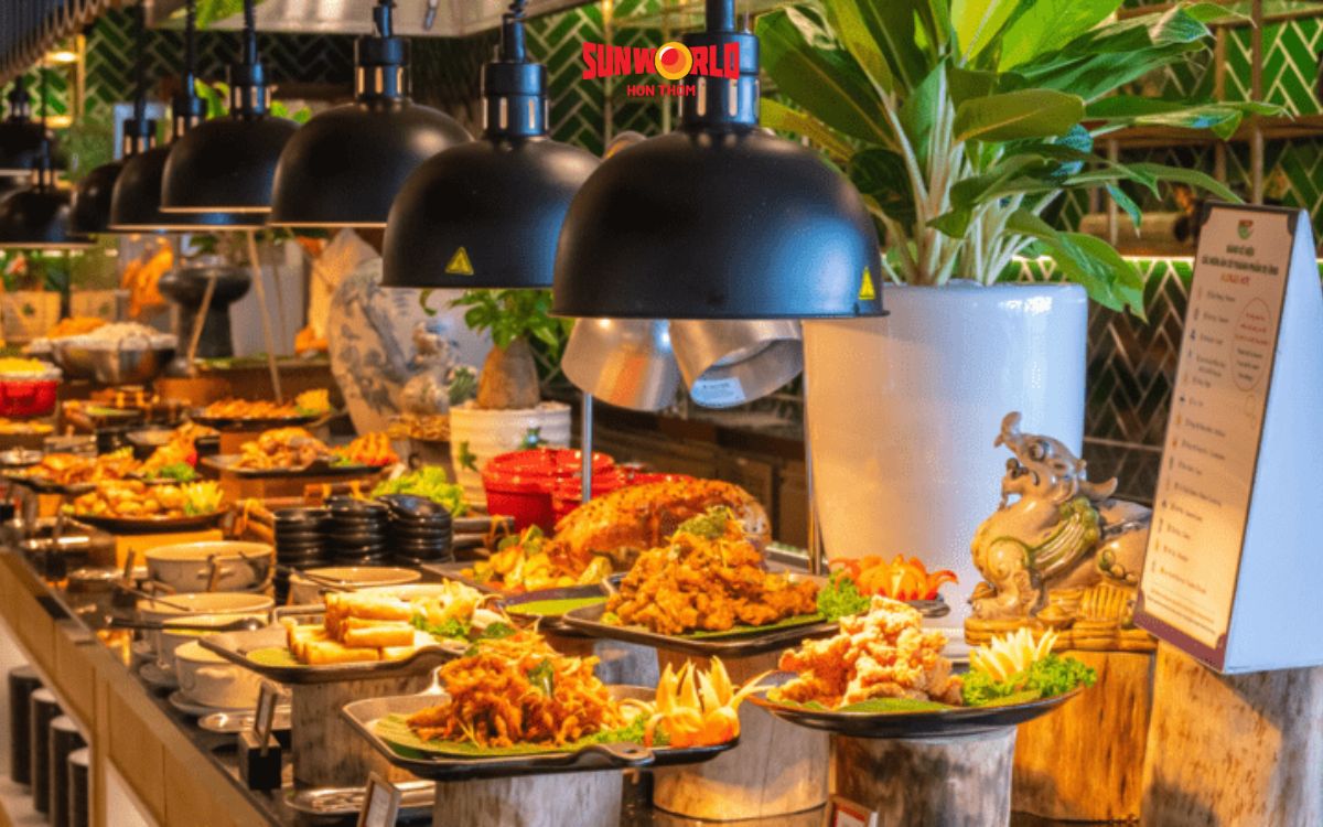Giá vé của combo Cáp treo và Buffet trưa